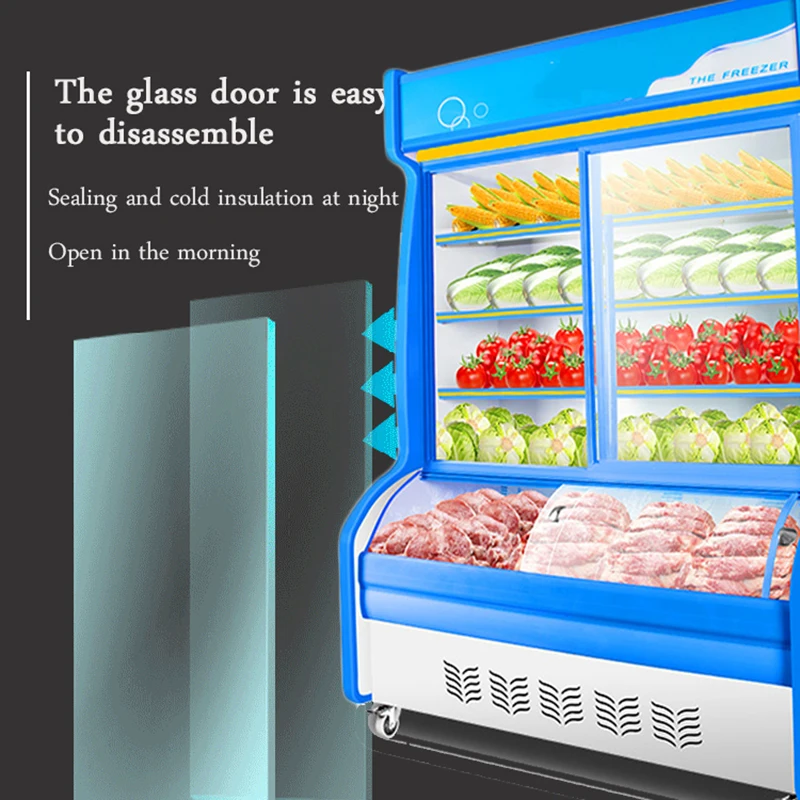 แนวตั้งตู้เผ็ดร้อนจอแสดงผลตู้,Commercialโฟมล็อค,อุณหภูมิการเก็บรักษาตู้,