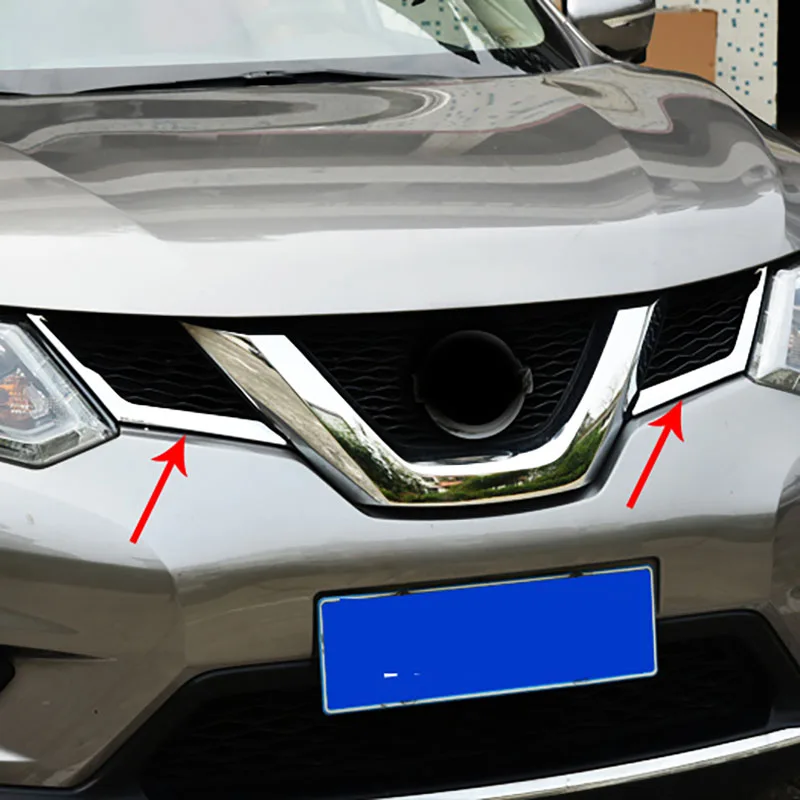 

Декоративная лента для передней решетки радиатора для Nissan 2014-2021 x-trail, 2 шт.