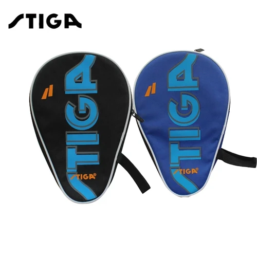 STIGA-funda de tenis de mesa negra o azul, funda de bolsa para raqueta de Ping Pong de alta calidad con cremallera