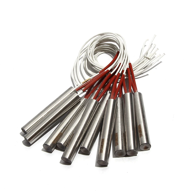 LUJINXUN سخان خرطوشة كهربائي عنصر أنبوب نهاية واحدة 6x98-115 مللي متر أنابيب الحرارة 110 فولت/220 فولت 180 واط-220 واط للمعطف 5 قطعة