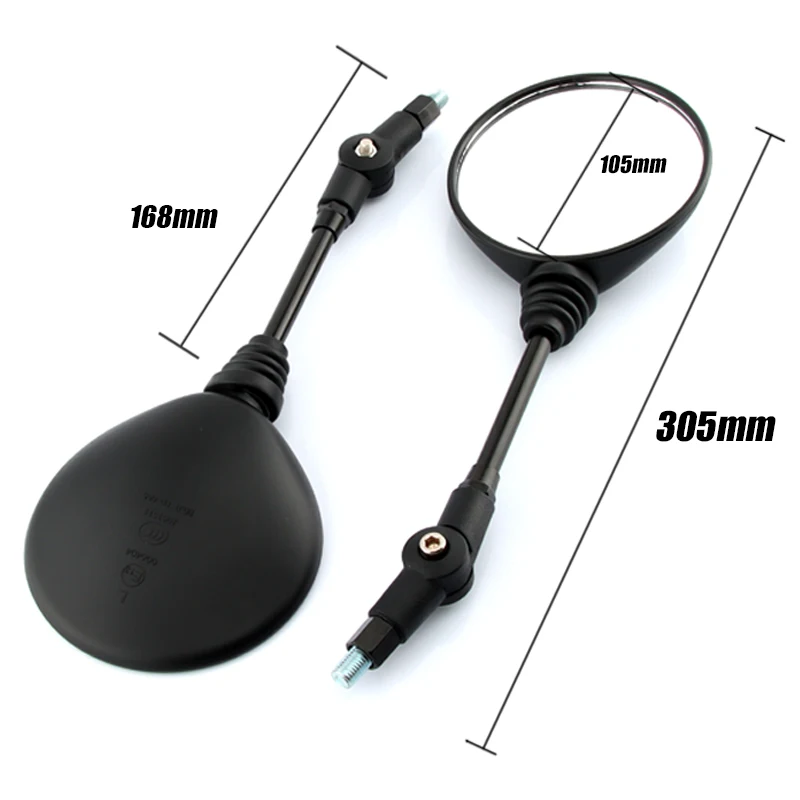 Motorcycle Accessories Rearview Anti-fall Folding Round side mirror Scooter E-Bike Rearview Mirrors FOR BWM KM KLX250 KL250 ATV