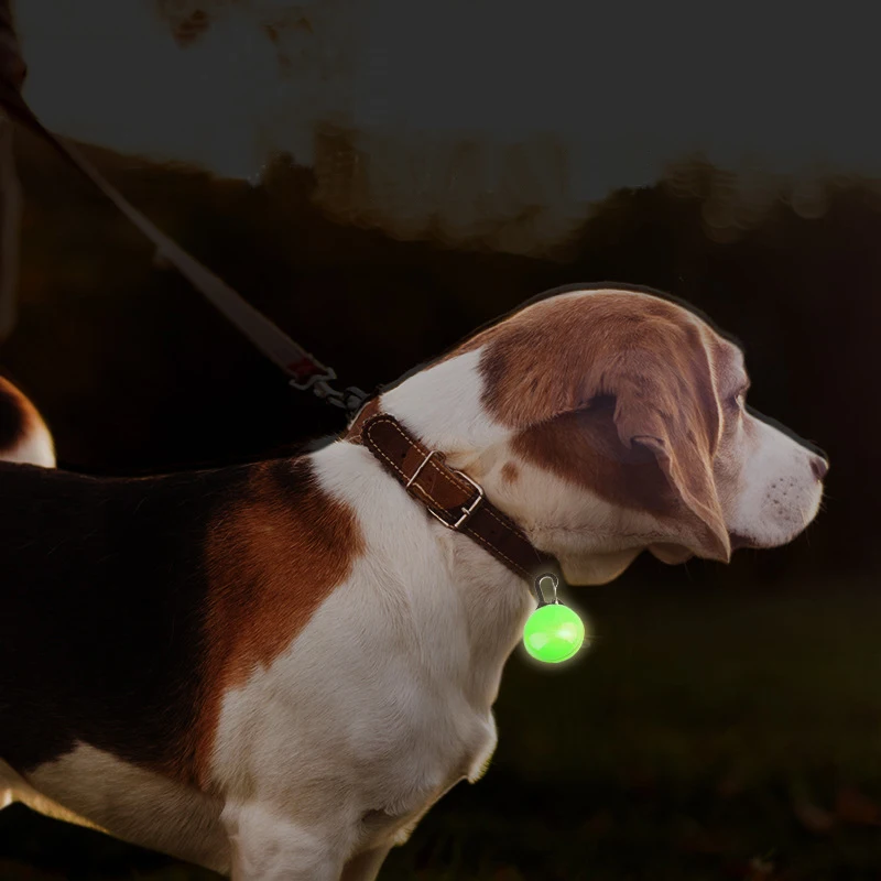 LED Pet Dog Collar Pendant Night Safety Pendant Pet Luminous Night Light Collar Pedant Pet Dogs Supplies Dog Collar Pendant