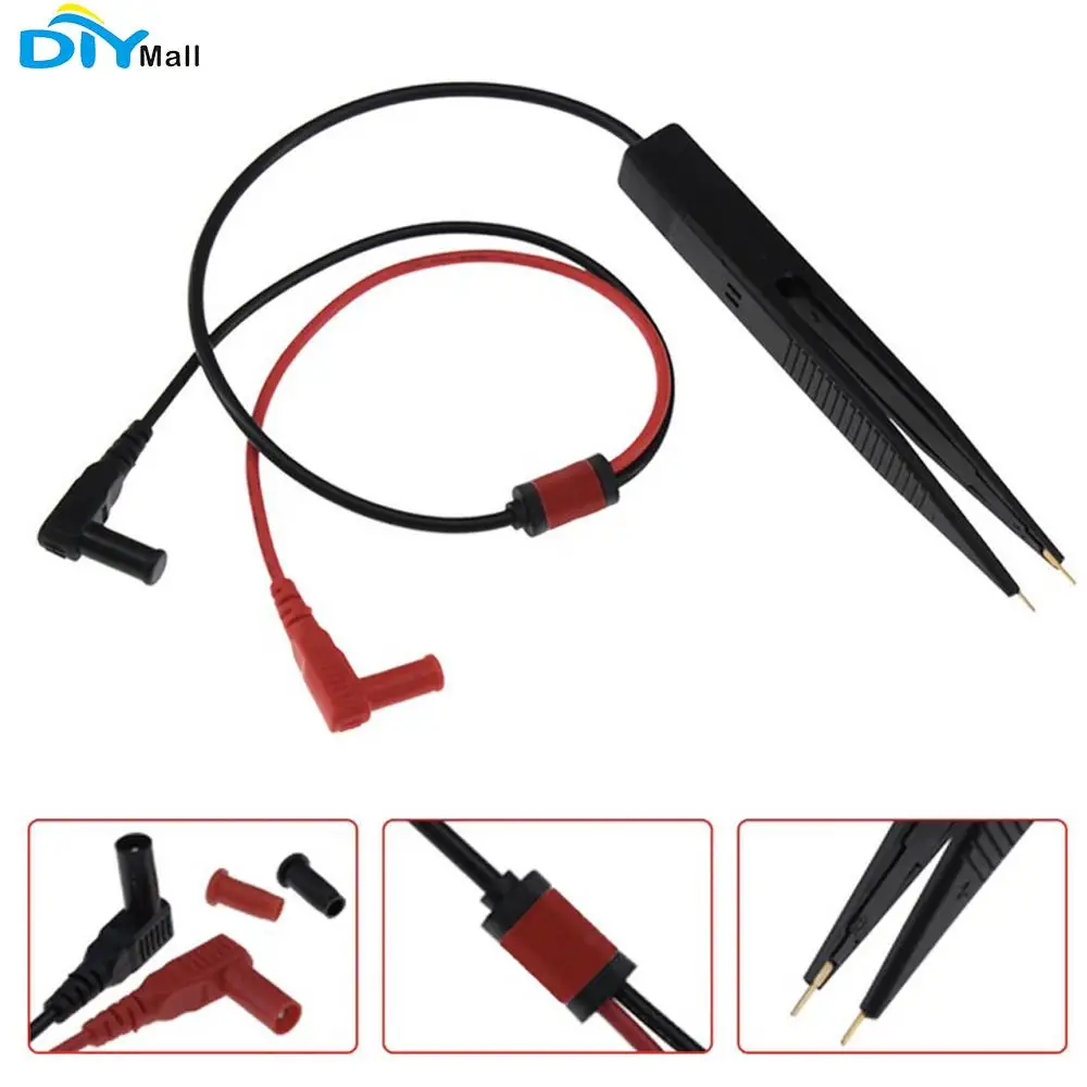 Multi SMD Test Clip Probe Tweezers Inductor Resistor Digital Multimeter LCR Capacitor Meter Wire Pen Cable Needle Tip