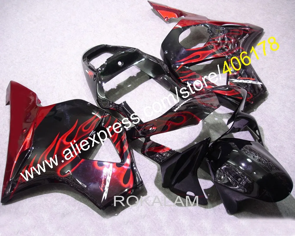 CBR 900RR 954 02 03 Body Kit For Honda CBR954RR 2002 2003 Red Flame Aftermarket Kit Motorcycle Fairing (Injection Molding)