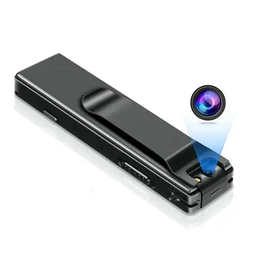 Imagen 2 del producto Mini cámara A3 Digital con Clip trasero magnético HD 1080P, grabación en bucle, detección de movimiento, linterna, videocámara para viajes y caminar