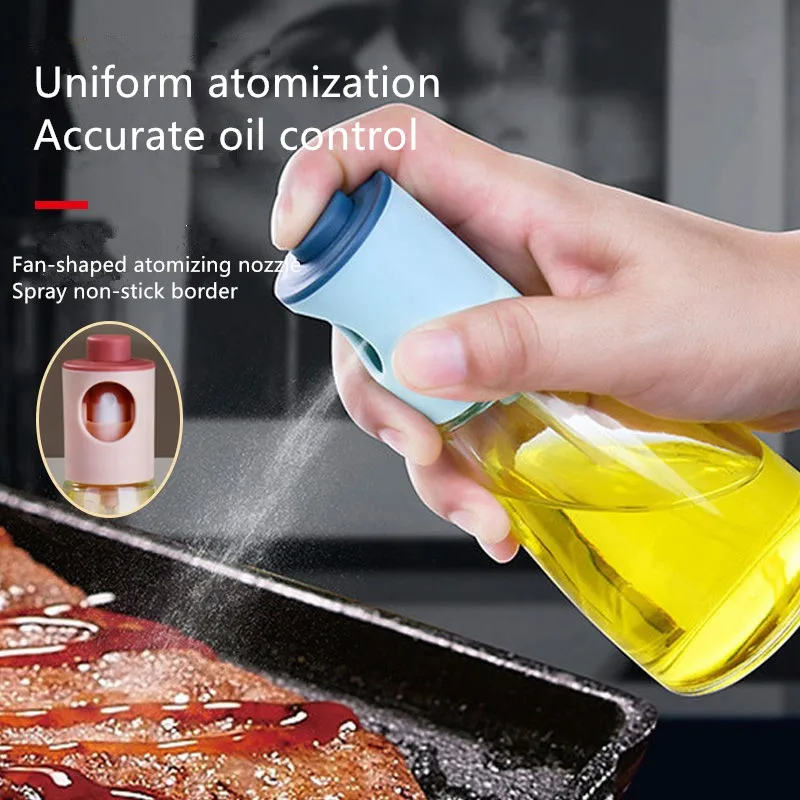 Kitchen Fuel Injector Oil Dispenser Mist Household Oil Glass Spray Oil Sprayer Kitchen Fat-reducing Air Pressure Oiler