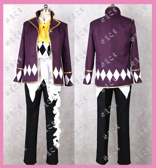 Anime Black Butler Kuroshitsuji Circus Joker Uniform Suit Adult Party Halloween Suit Christmas Carnival Outfit Cosplay Costume