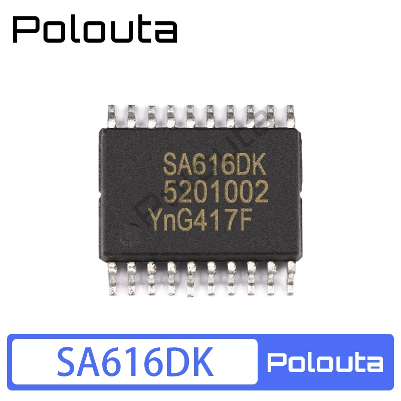 5 Pcs Polouta SA616DK SA616 SSOP-20 Low Noise Amplifier and Mixer DIY Acoustic Components Kits Arduino Nano Integrated Circuit