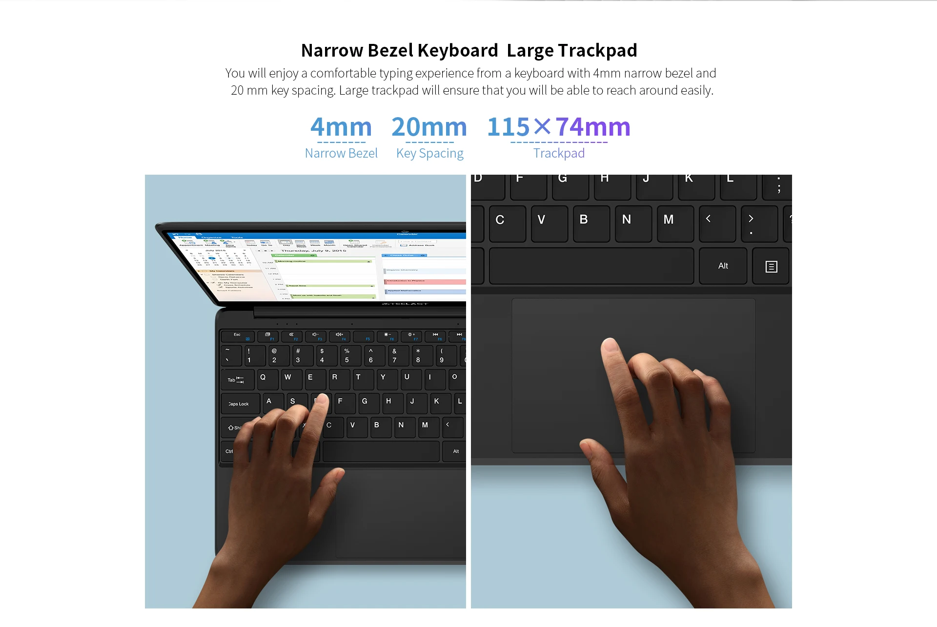 Teclast-F6 노트북, 인텔 제미니 레이크 N3350 8GB RAM 128GB SSD 윈도우즈 10 13.3 인치 노트북 PC Mini-HDMI