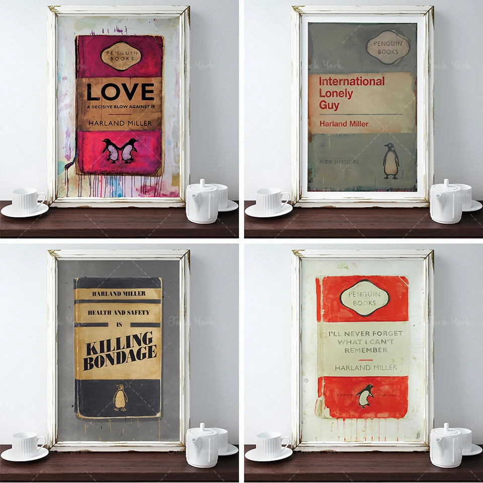 Harland Miller I'll never forget what I can't remember, Penguin Books Print, High Quality Printable Wall Art