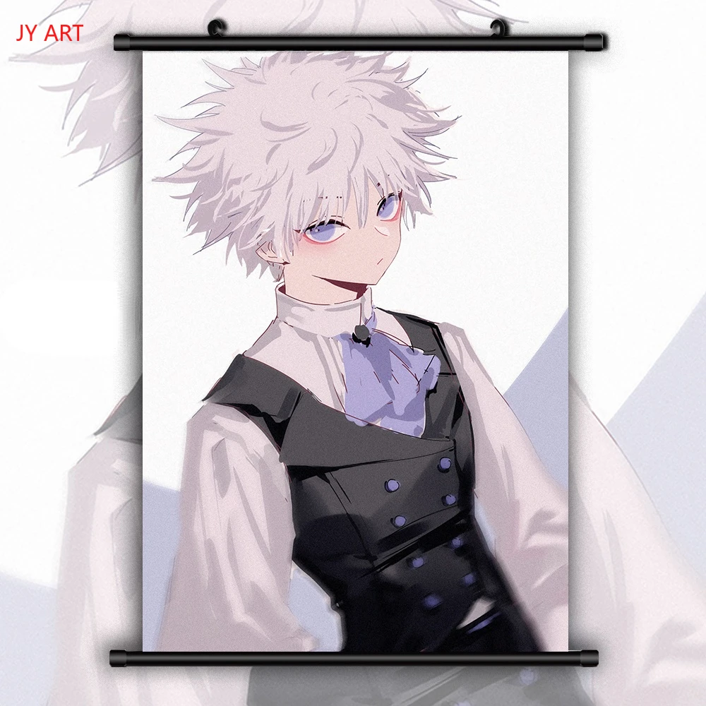 Hunter X Hunter Alluka Killua Zoldyck Anime Posters Wall Art Canvas Painting Vintage Poste Print Picture Living Room Decoration