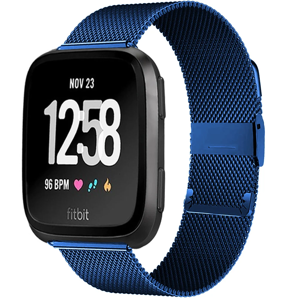 for Fitbit Versa/Versa 2/versa Lite Strap Stainless Steel Bracelet Strap smart watch Accessories