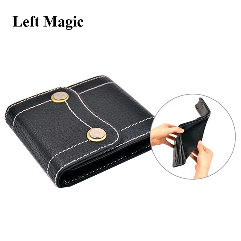 Magic Fire Wallet + Card to Wallet - 2 in1 Trick for Pro Magic Tricks Close Up Illusions Accessories Mentalism Gimmick Magia