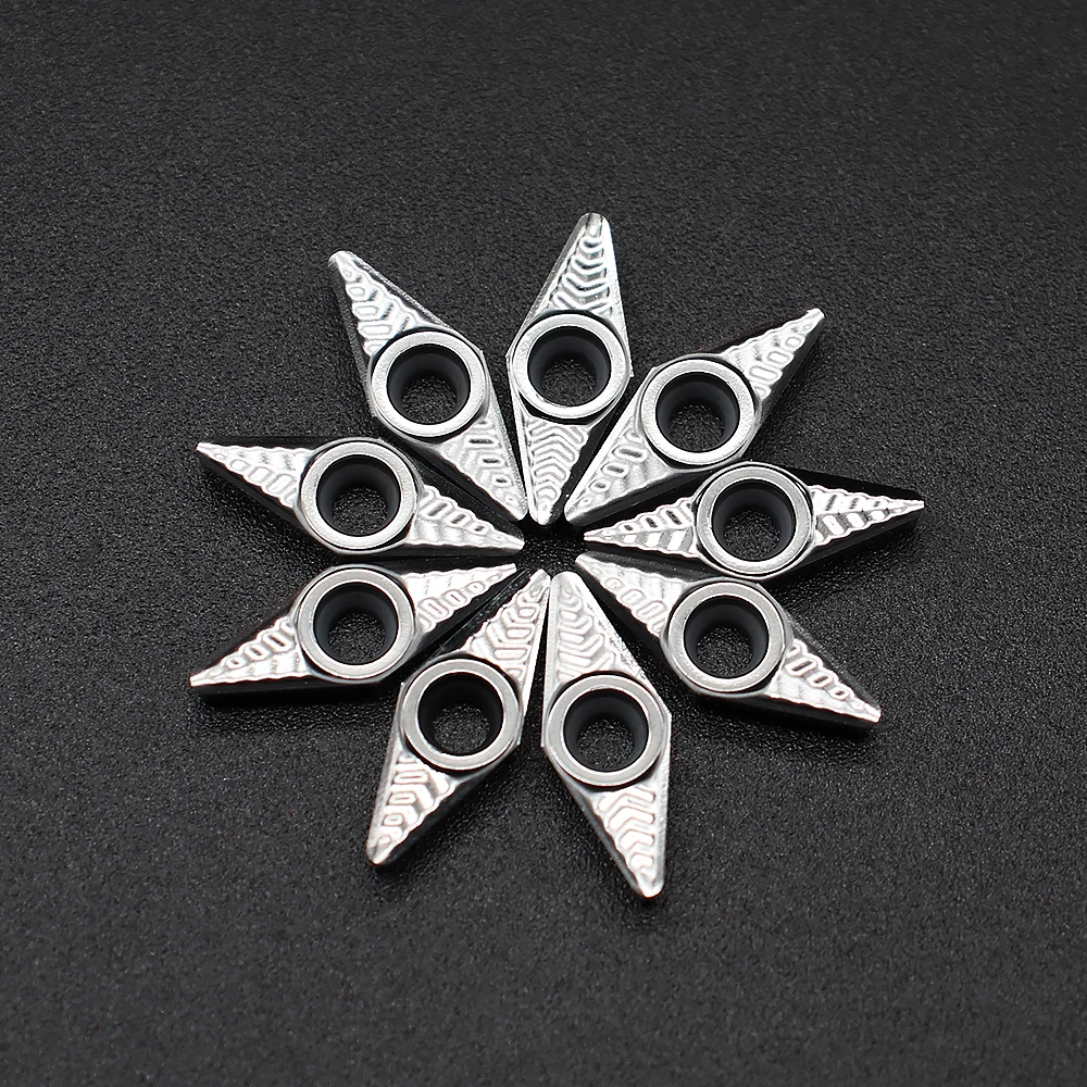 VCGT110302 VCGT110304 VCGT110308 AK 01Aluminum Inserts Metal Wood Turning Tools CNC Turning Inserts Copper Aluminum Tools