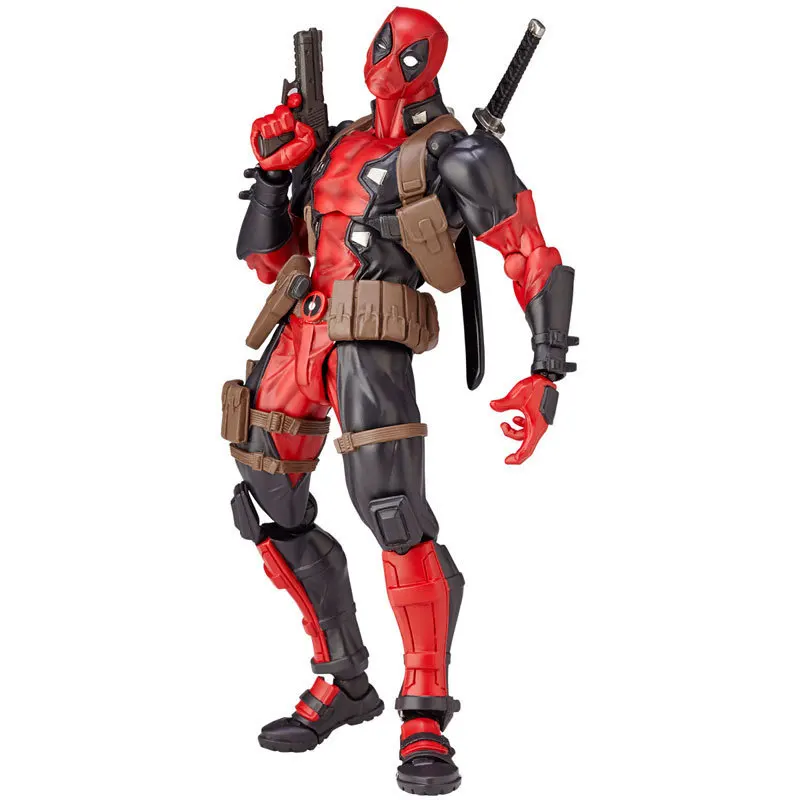 X-men Yamaguchi Deadpool Action Figure Statue Pvc Model Variant Movable Joint Super Hero Dead Pool with Weapons Accessories Toys