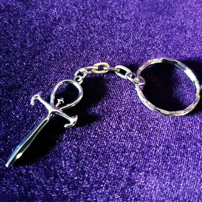 Vampire Ankh Keychain occult goth gothic dracula order nosferatu vampyre symbol fashion Original jewelry gift 2020 Fashion new