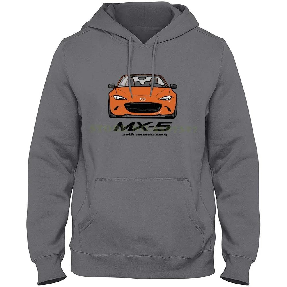Mx5 Miata 30Th Anniversary Orange 100% Pure Cotton Hoodie T-Shirt Mx5 Nd Miata Nd Roadster Mx5 Jdm