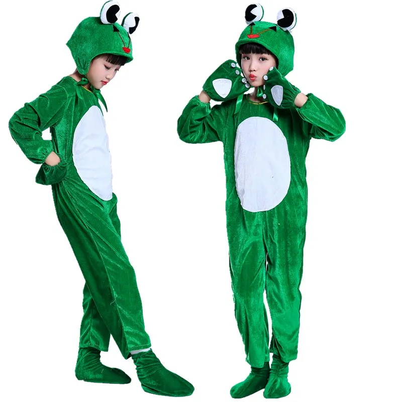 jongens meisjes groene kikker kostuum cosplay hoofdband tutu rok set verjaardagsfeestje dans dier kostuum Halloween cadeau