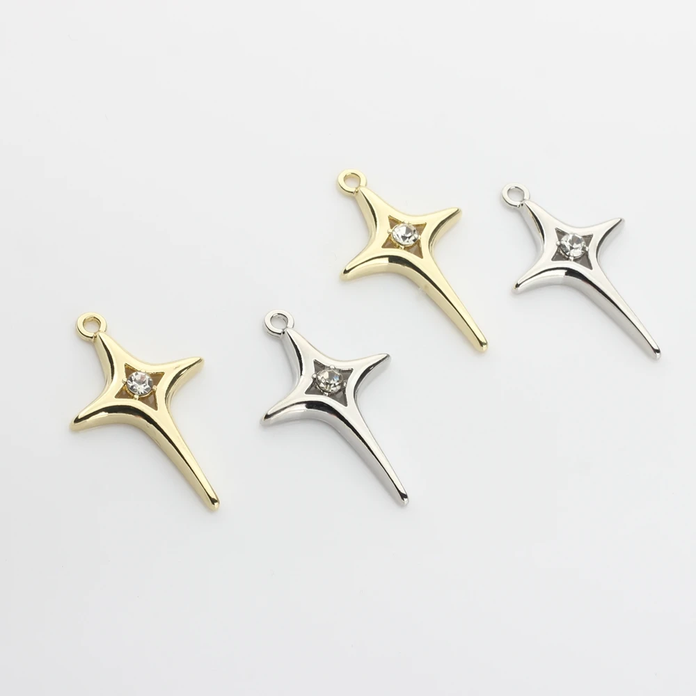 Zinc Alloy Metal    Stars Pendant Charms 10pcs/lot For DIY Jewelry making Finding accessories