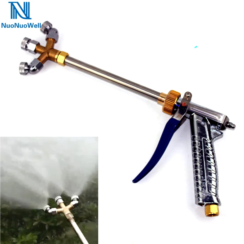 

NuoNuoWell 3 Heads Agricultural High-Pressure Spray Gun Ultra Fine Mist Fruit Tree PLD-3 Atomization Nozzle Pesticides Sprayer