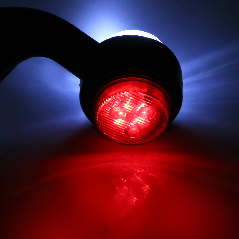 12/24V LED Bên Cột Mốc Đèn Xe Tải Đèn Xe Kéo Chỉ Báo Phanh Đuôi Hội Họa Tiết Rằn Ri Nét Ta 016RAR Dành Cho Các Loại Xe Hạng Nặng nhiệm Vụ Văn Xe Tải