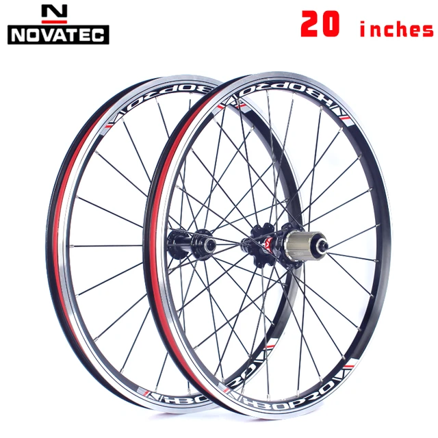 Novatec-折りたたみ自転車ホイールセットアルミニウム合金ホイールvブレーキ4bearing7-11speed20インチa271f372sb20 インチ20h24hバイクホイール - AliExpress