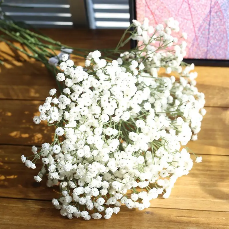 White Gypsophila artificial bouquet, everlasting Gypsophila, DIY wedding decoration, home decoration