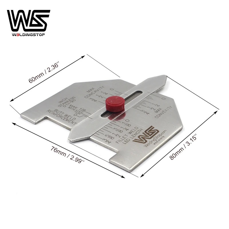 Automatic Adjustable Fillet Weld Gage Standard Gauge INCH inpection