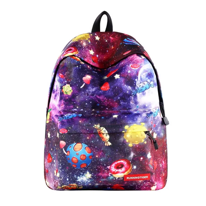 

Girls Fashion Flower Print Rucksack Backpack Bag New Women Casual Travel Holiday Hike Lightweight Large Capacity Daypack Bag