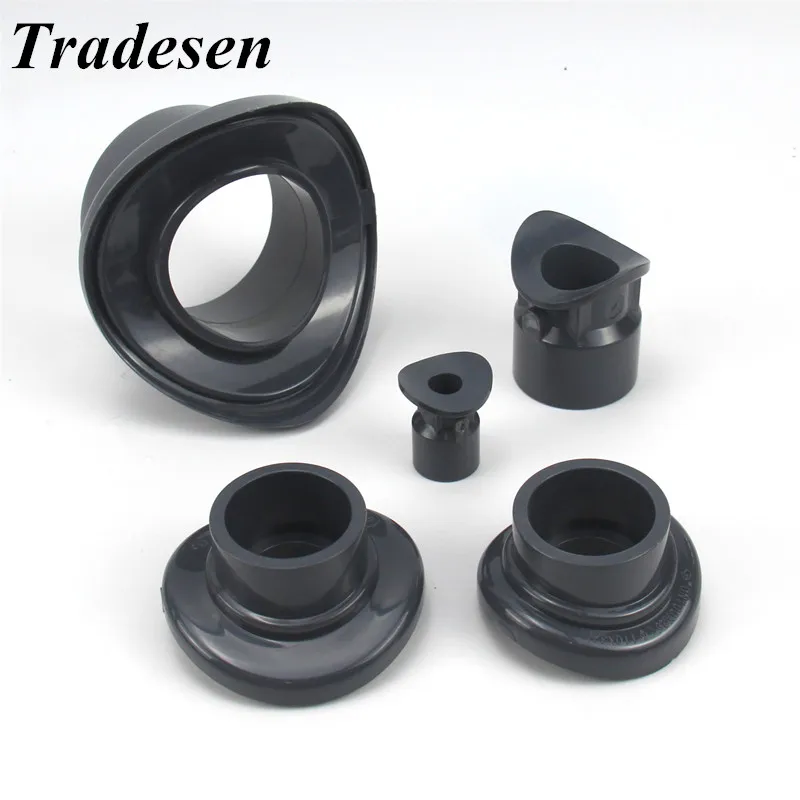 1pc UPVC Plastic saddle interface Saddle joint Arc generation Tee Saddle sampling Header Garden landscape PVC tube connector