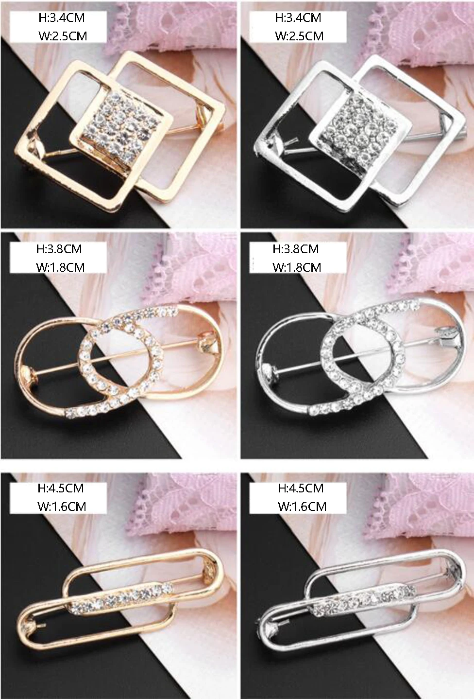 Women Skirt Waist Buckle Fixed Clothes Decoration Waist Circumference Adjustable Clip Button Brooch Buckle Ring Accessories