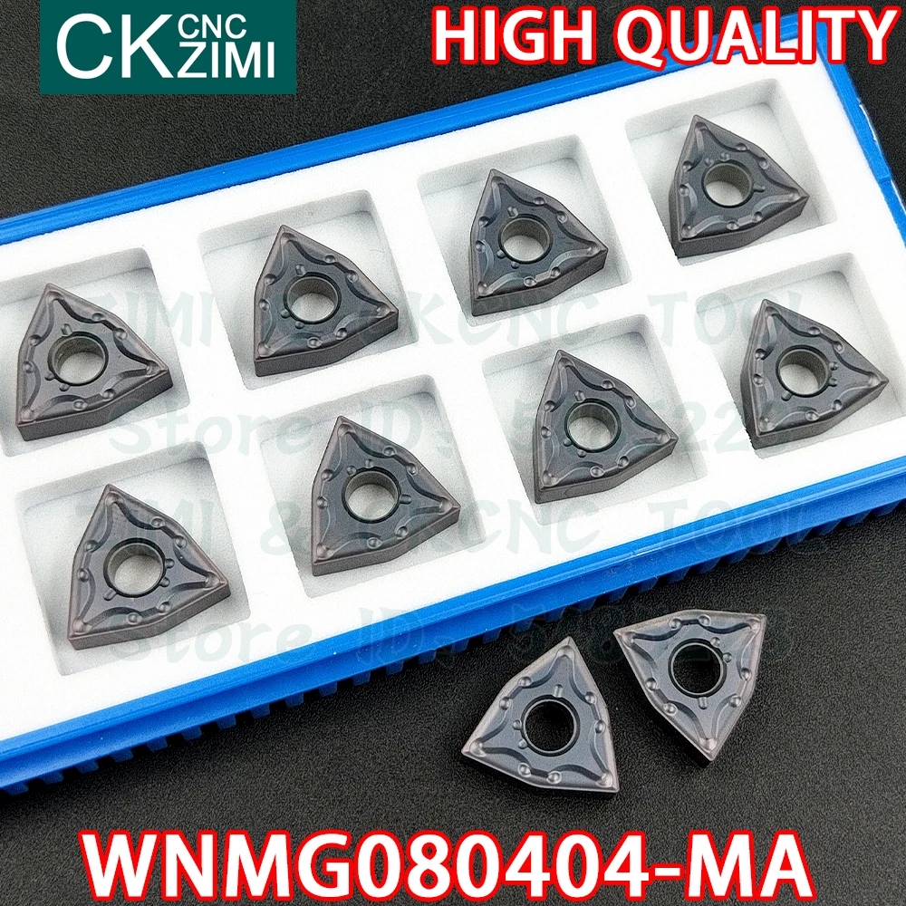 Imagem -02 - Wnmg 080404 ma Inserções de Carboneto Torneamento Externo Inserir Ferramentas Cnc Metal Mecânico Torno Torneamento Cortador Ferramenta Wnmg080404-ma Zm1125