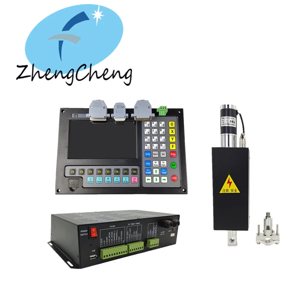 CNC 2 Axis Plasma Kit F2100B Plasma Controller + F1621 Torch Height Controller + JYKB-100-24V-T3 Lifer