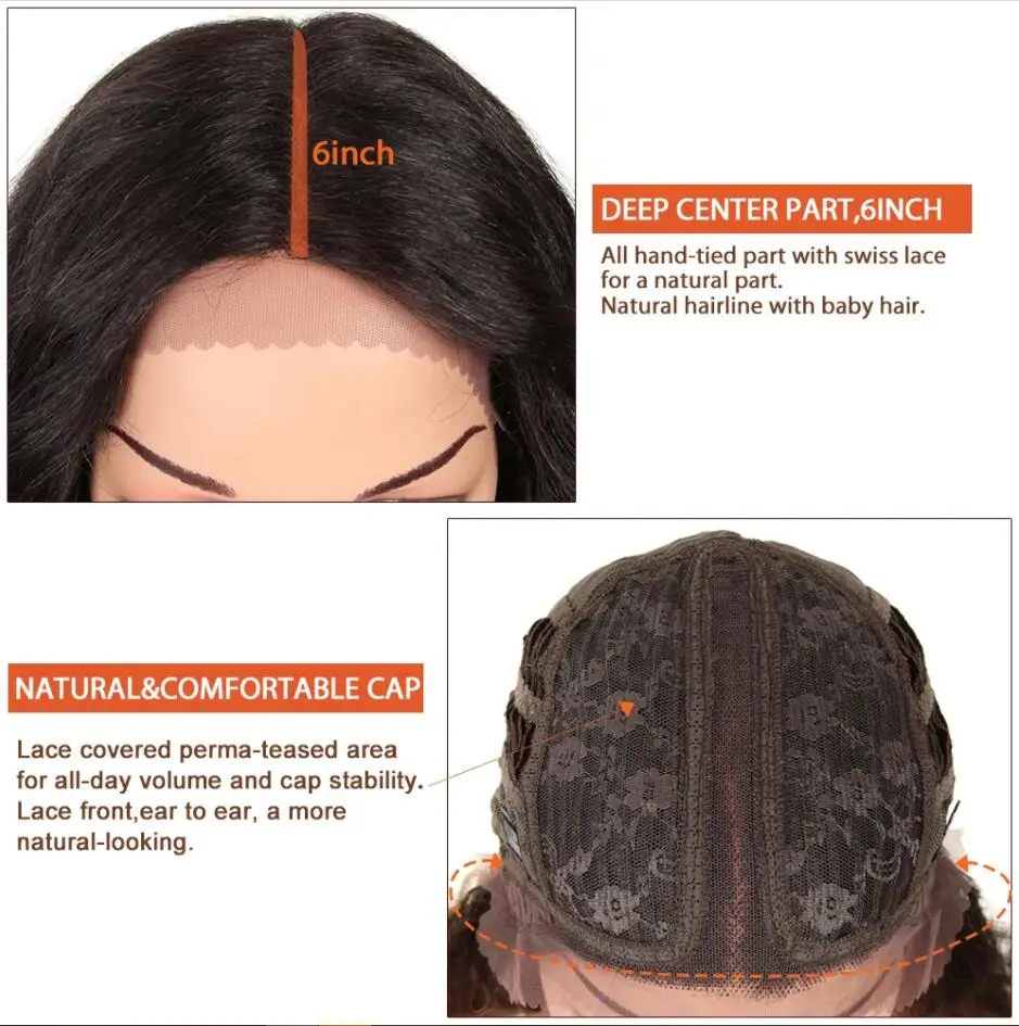 Edle Cosplay-Synthetik-Perücken mit Spitze für schwarze Frauen, langes lockiges Haar, 42 Zoll, Cosplay-Perücke mit blondem Ombré-Effekt und Spitze vorne, synthetische Perücke mit Spitze. – Detail 20