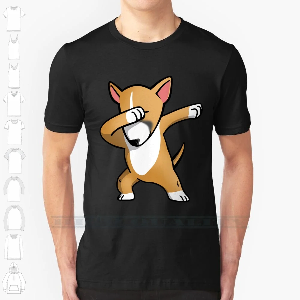 Funny Fawn English Bull Terrier Dabbing 100% Cotton T Shirt English Bull Terrier Bull Terrier Dog Bull Terrier Dabbing Bull