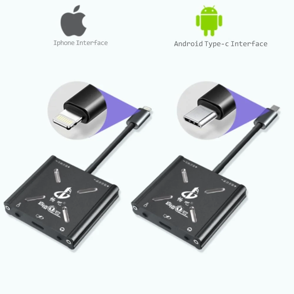 Missgoal Externe 8 Pin Live Soundkarte Lautsprecher Audio Interface Adapter Für Iphone Android Kopfhörer Hohe Qualität Live Konverter