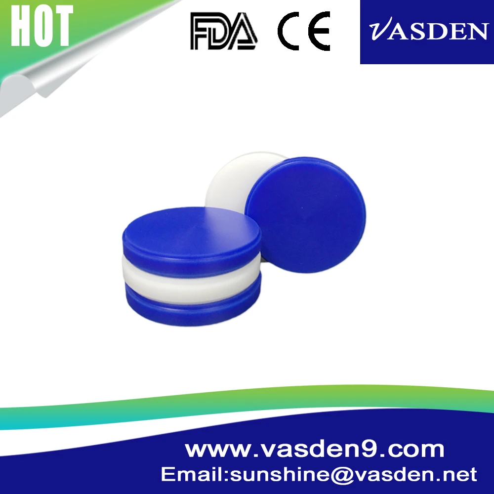 10pieces Dental Laboratory cadcam Temporary Crown Blue White Wax Blocks Milling And Casting Wax Disc