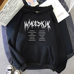 Maneskin Unisex Streetwear Hoodie Men's Hooded Sweatshirts Branded Men's Clothing Fashion Oversized Hoodies Women Tops Clothes