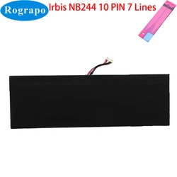 New 7.6V 5000mAh For Irbis NB244 NB243 Notebook Laptop Battery 10 PIN 7 Wire Plug