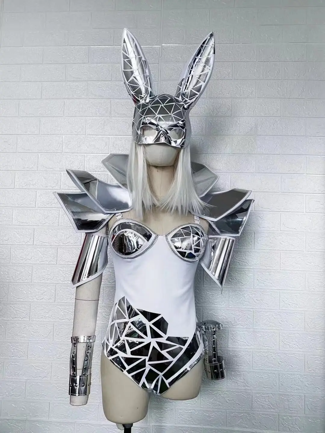 

Nightclub Bar Singer Gogo Dancer Costume Set Sexy Women Stage Show Sequins Outfits Performance Dance Wear