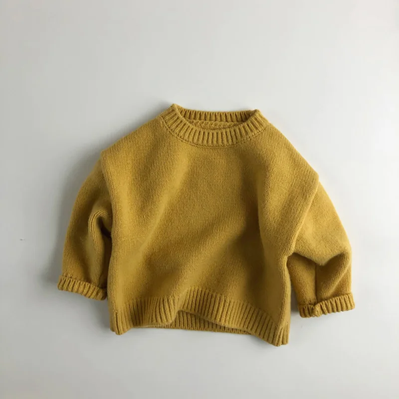 MILANCEL Kids Sweaters Boys Clothes Brief Girls Pullover Knitwear