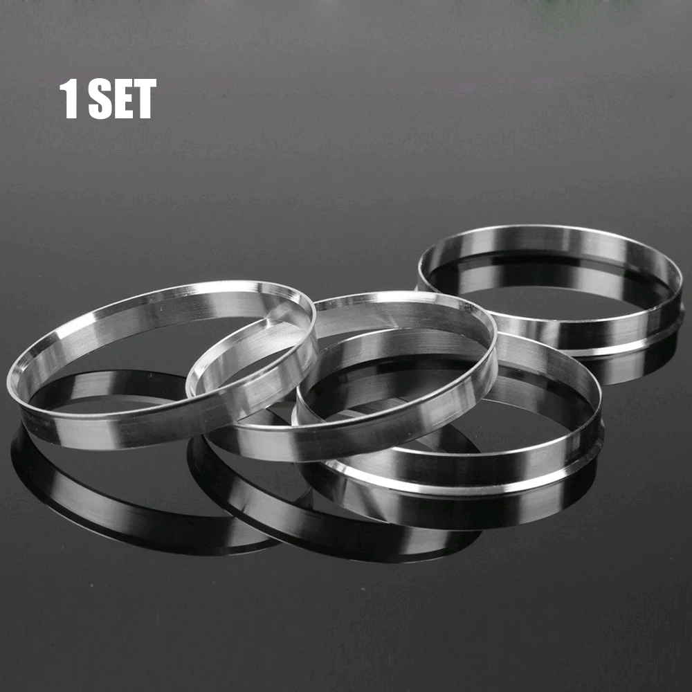 4pcs Aluminum Car Hub Rings74.1mm O/D 72.6mm I/D Hub Centric Rings Wheel Bore for BMW 1 3 4 5 7 Series X1 X3 Auto Accessories