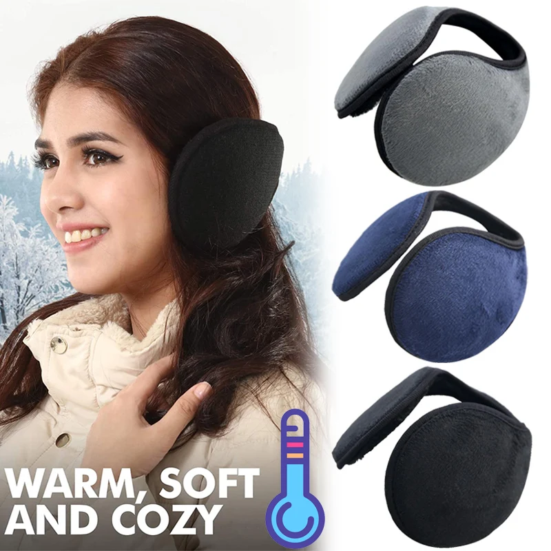 Thicken FUR Earmuffs หูอุ่นสําหรับผู้ชายผู้หญิงคลาสสิกขนแกะ Unisex ฤดูหนาว WARM Earmuffs