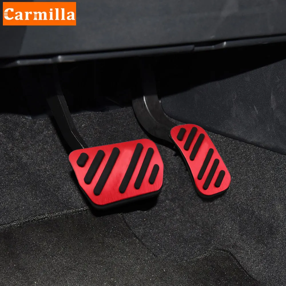 Carmilla AT Car Pedals for Toyota Hilux Revo 2015 - 2021 Interior Auto Gas Brake Pedal Protection Cover Accessories