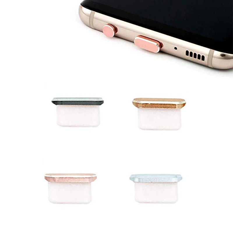 Charger Port Type-C Dust Plug Type C Cable Interface Protector for xiaomi mi5 mi6 one plus 2 huawei P9 P10 type-C Mobile phones