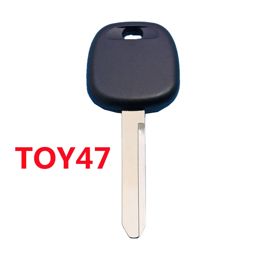 Keychannel 1PCS TOY47 Transponder Key Toyota Chip Key Case Transponder Key Shell For Toyota Replacement Car Key Shell Spare Key