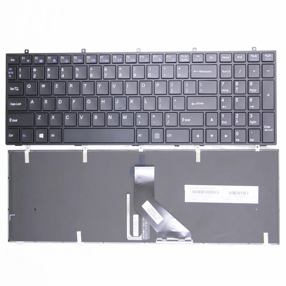 

NEW US English Laptop Keyboard Original For Clevo W350 W670 W370ET W37S0 W670SC CW355ST Keyboard MP-13H83USJ4309