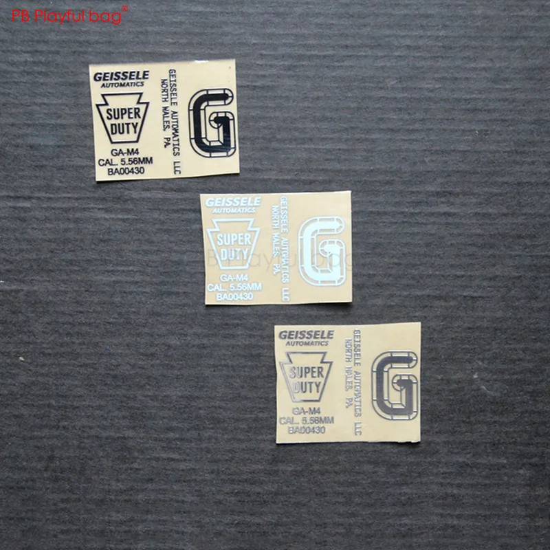 Outdoor sports DIY geissele metal stickers mk8 Kam Ming AK 10 generations of next generation M4 water bombs Le Hui dagger l59