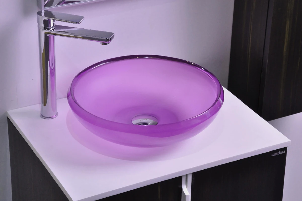 

Bathroom Colored Resin Acyrlic Wash Basin Vanity Sink Counter Top Vessel Bowl 38278A