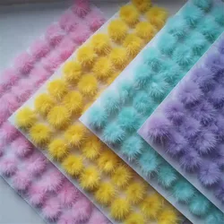 25mm 30mm 40mm Mink Pompom Balls Pompoms for Sewing Keychain Shoes Hats Fluffy Pom Pom DIY Jewelry Crafts Accessories
